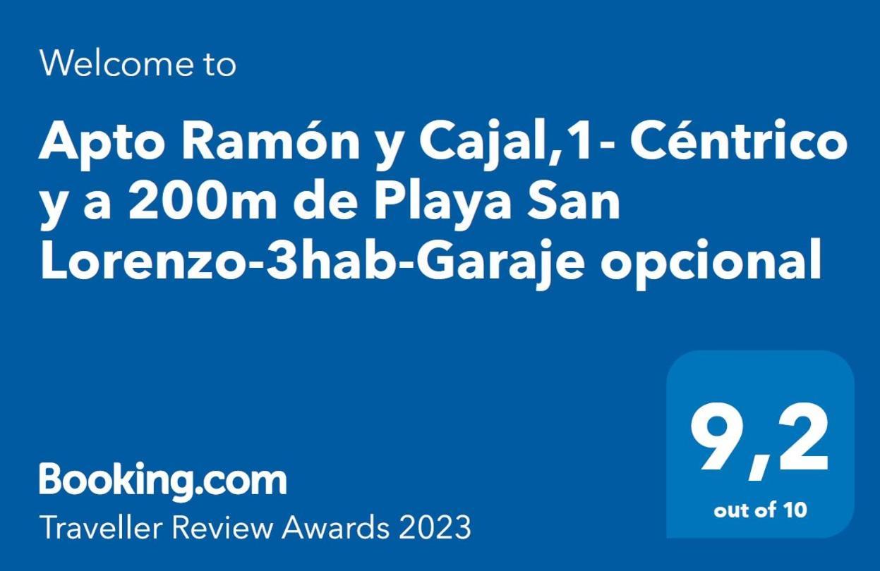 Apto Ramon Y Cajal,1- Centrico Y Cerca De Playa San Lorenzo-3Hab Garaje Opc Gijon Bagian luar foto